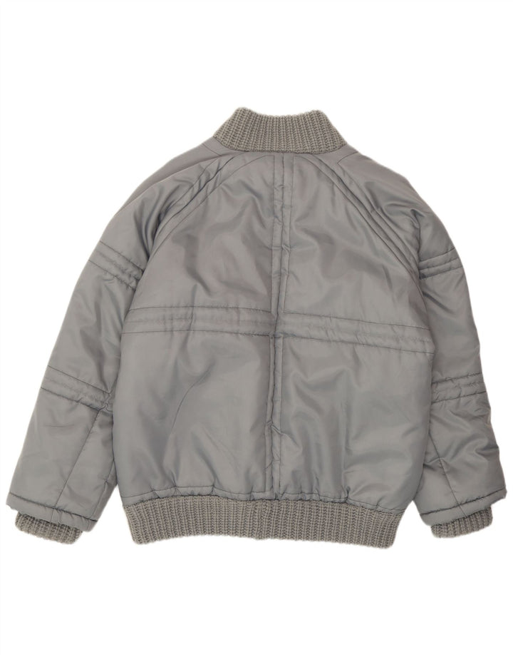 Vintage Herren Wattierte Jacke UK 44 2XL Grau Polyester