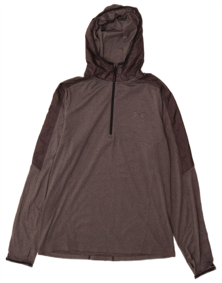 Under Armour Herren-Trainingsanzug mit Kapuzenpullover, groß, Grau, Farbblock