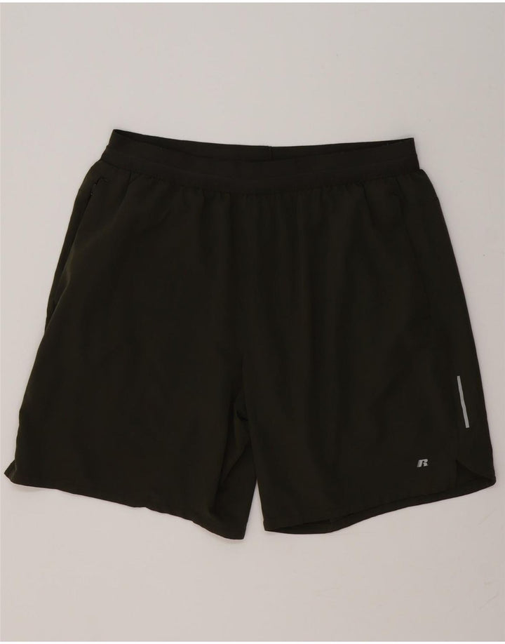 RUSSELL ATHLETIC Herren Dri-Power Sport Shorts XL Khaki Polyester