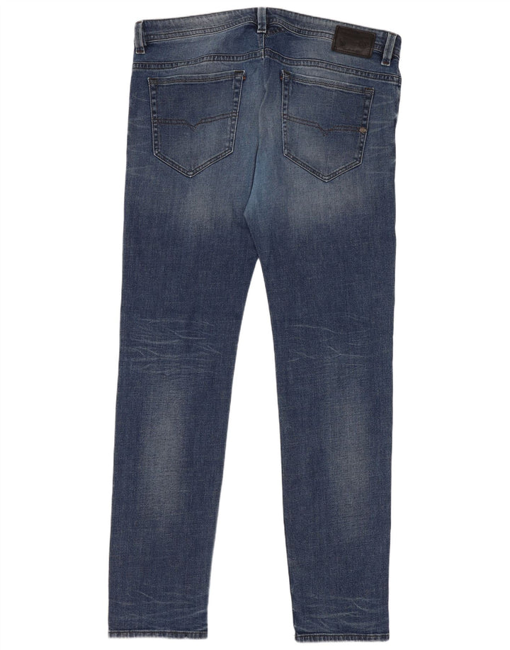 Diesel Herren Thavar Slim Jeans W38 L34 Blaue Baumwolle