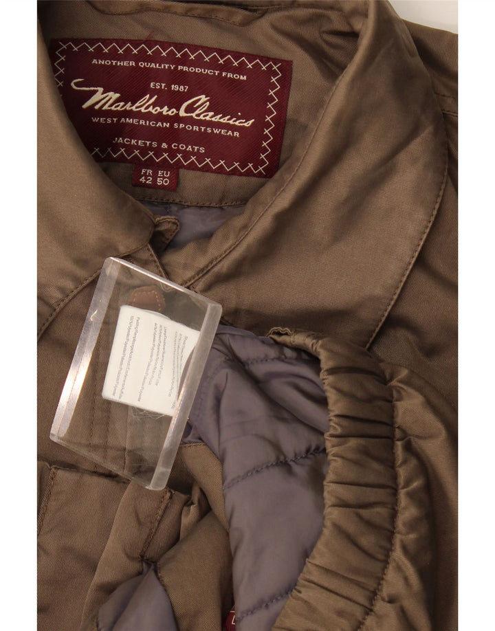 Marlboro Classics Herren Wattierte Jacke IT 50 Large Beige Baumwolle