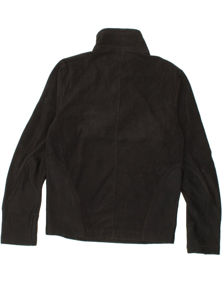 KAPPA Womens Zip Neck Fleece Jumper Medium Black Polyester Vintage Kappa and Second-Hand Kappa from Messina Hembry 