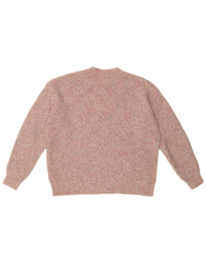Marks & Spencer Damen-Pullover mit Rundhalsausschnitt, Gr. 14, mittelrosa meliert