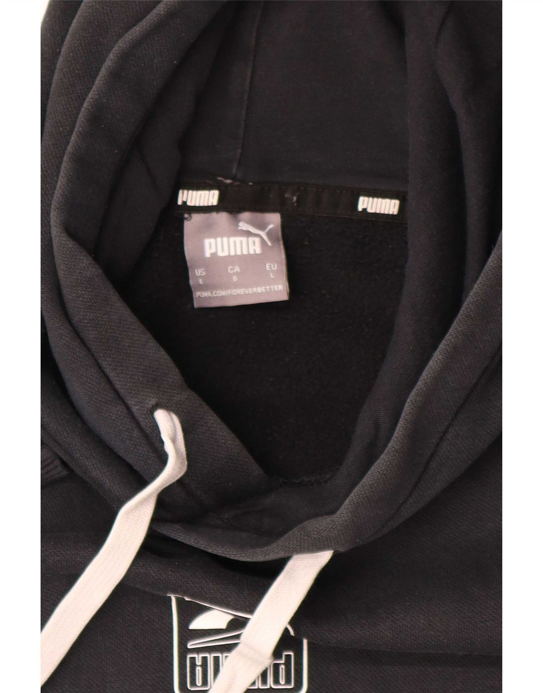 Puma Herren Kapuzenpullover, groß, Schwarz, Farbblock