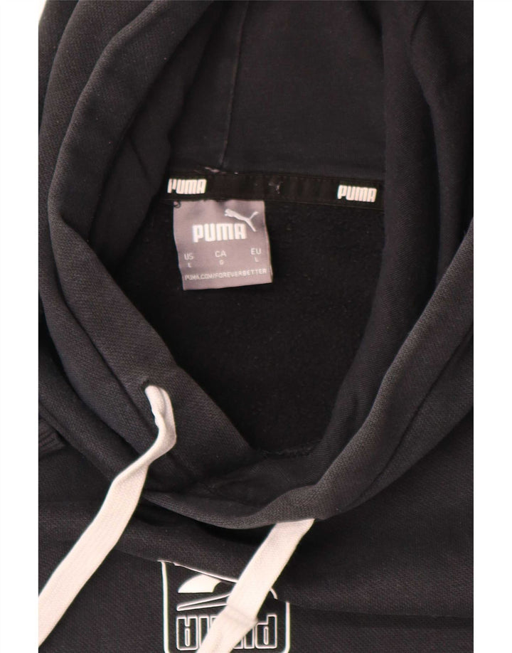 Puma Herren Kapuzenpullover, groß, Schwarz, Farbblock