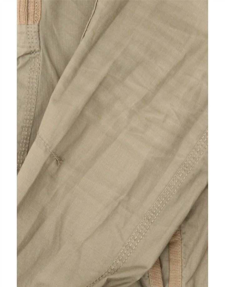 Superdry Damen-Parka mit Kapuze, UK 12, mittlere Khaki-Baumwolle