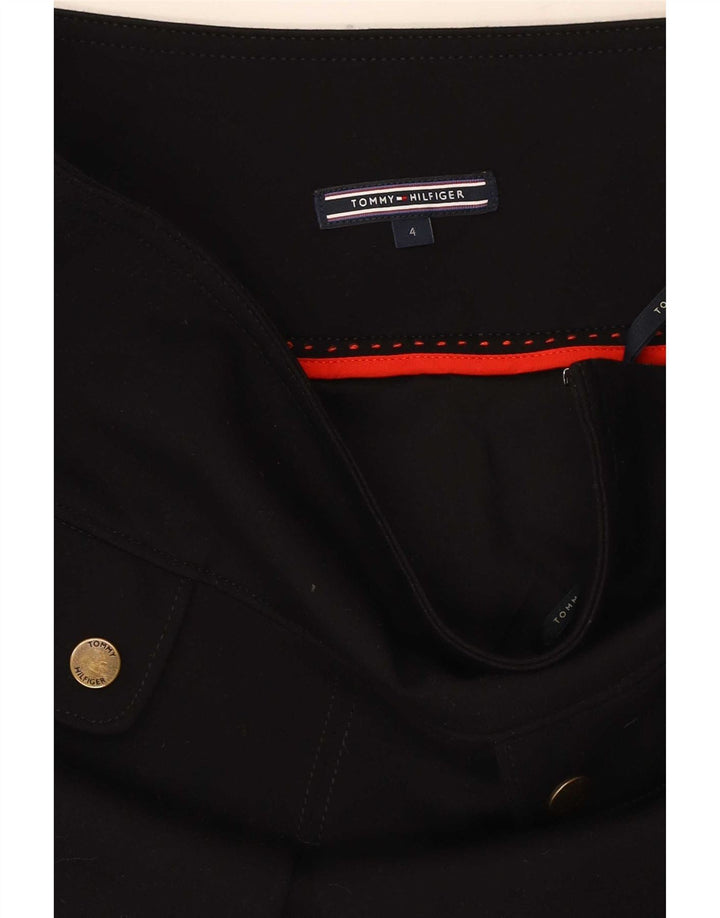 Tommy Hilfiger Damen Minirock US 4 Small W26 Schwarze Viskose