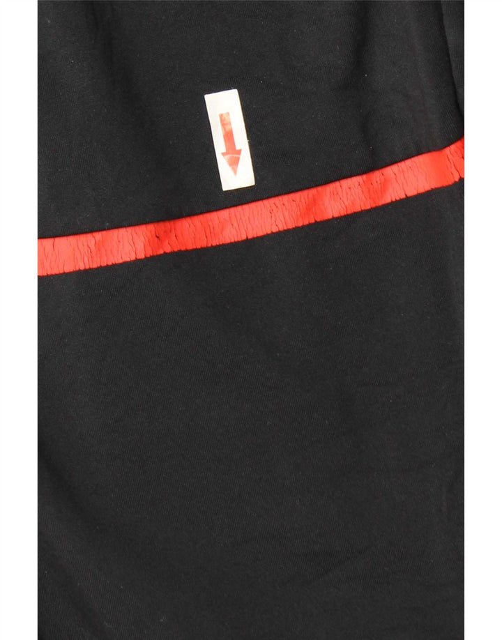 Kappa Herren-Trainingshose mit Grafik, mittelgroß, Schwarz