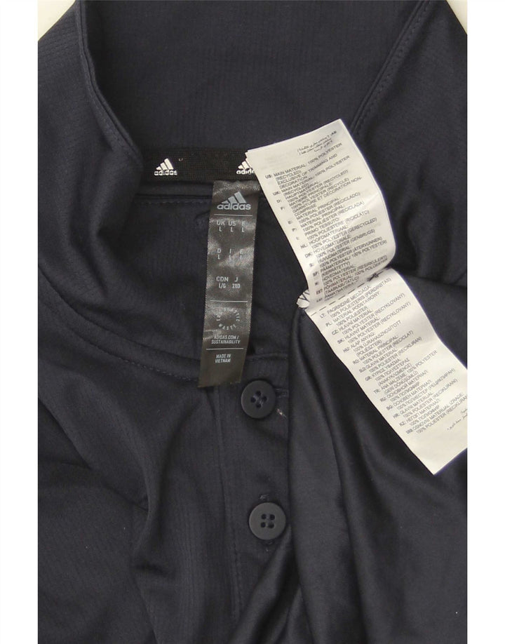 Adidas Herren Aeroready Poloshirt, groß, Marineblau, Polyester