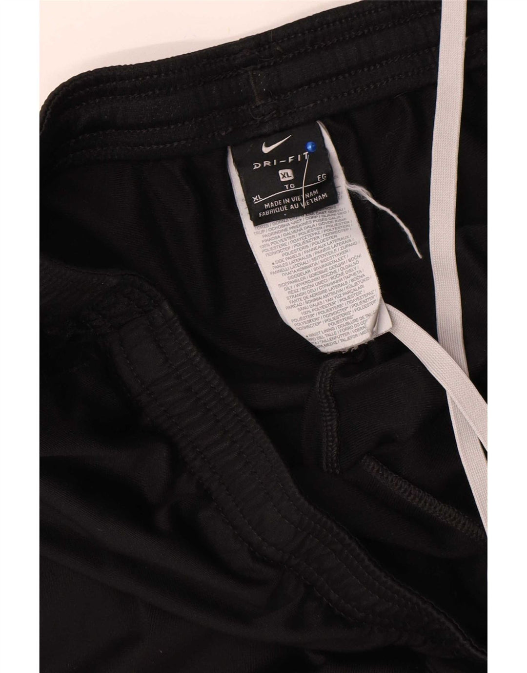 Nike Herren-Trainingshose XL, schwarzes Polyester