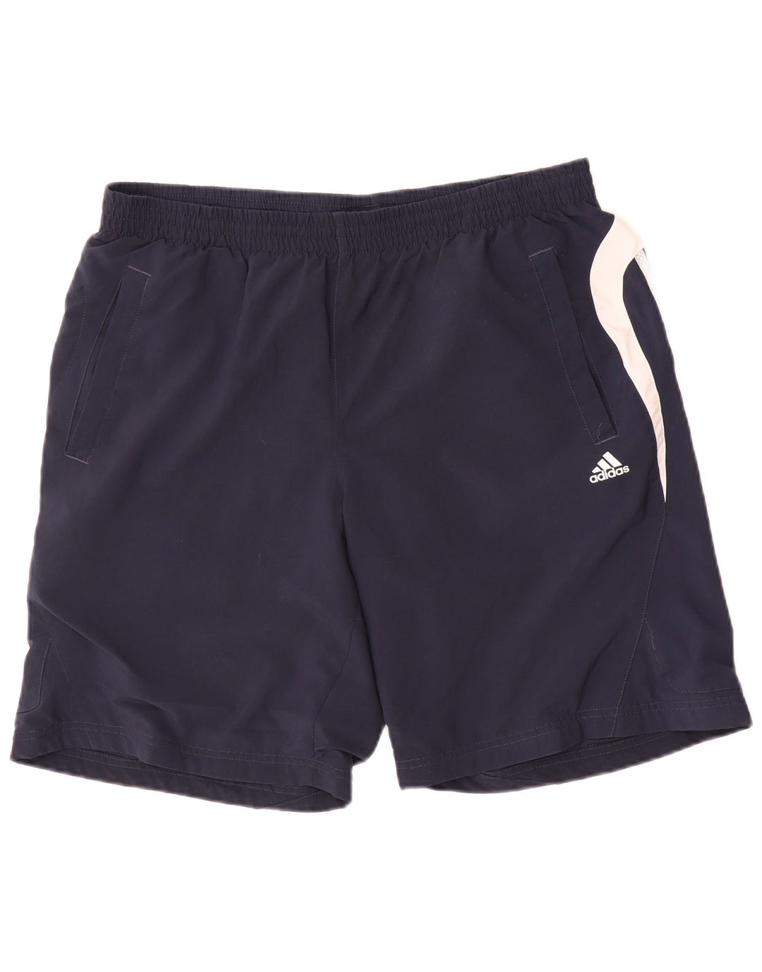 Adidas Herren Climalite Sportshorts, groß, marineblau, Farbblock-Polyester