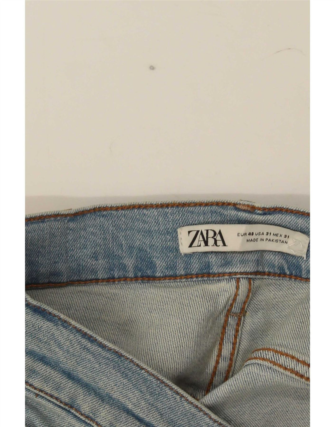 Zara Herren Straight Jeans EU 40 Medium W31 L31 Blaue Baumwolle