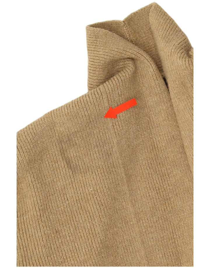 Marks & Spencer Offener Damen-Cardigan-Pullover UK 8 Small Beige Viskose