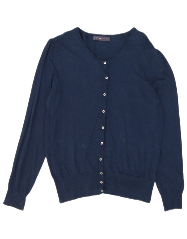 Marks & Spencer Damen-Cardigan-Pullover UK 12 Mittelmarineblaue Viskose