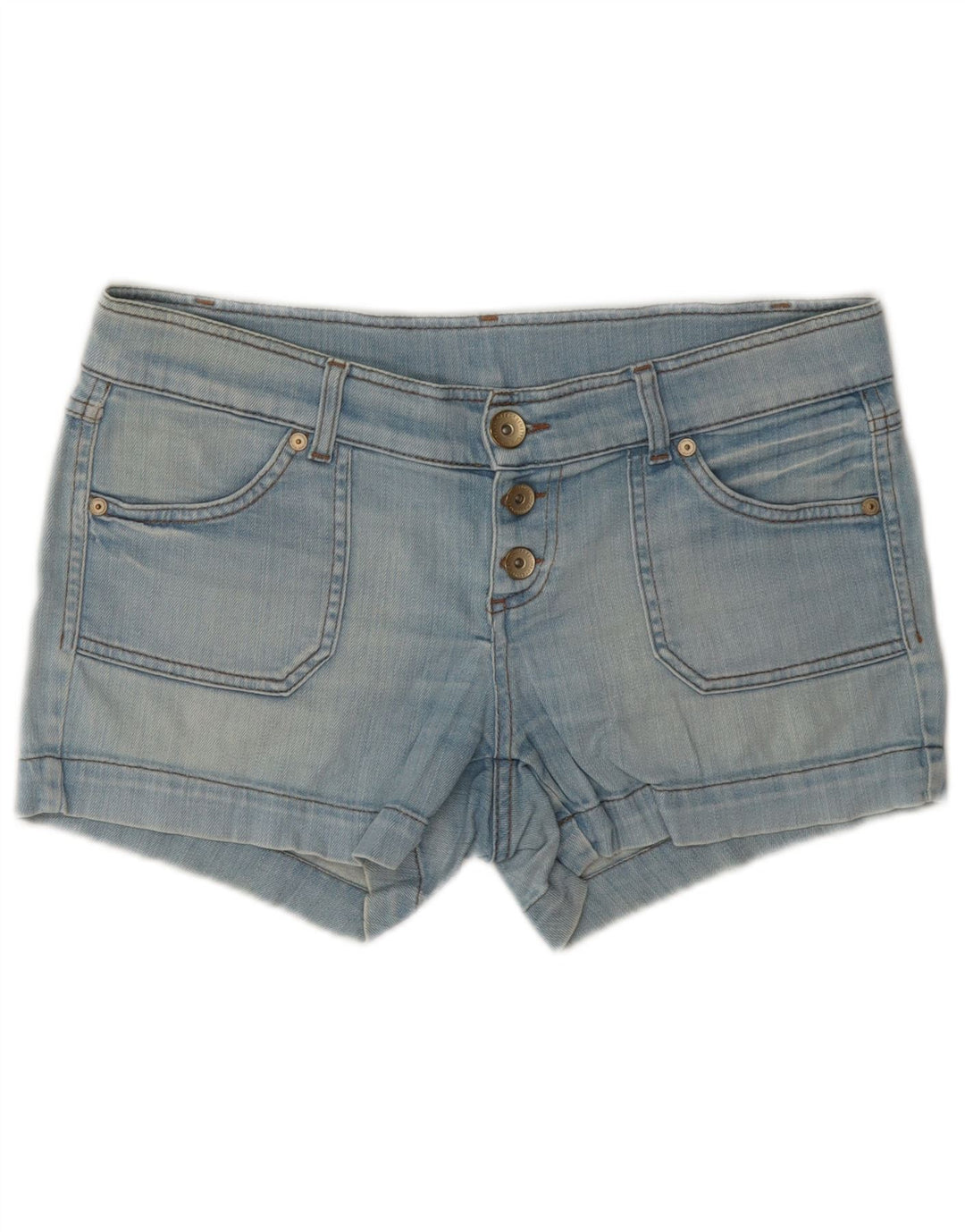 Benetton Damen Jeansshorts W32 Large Blau