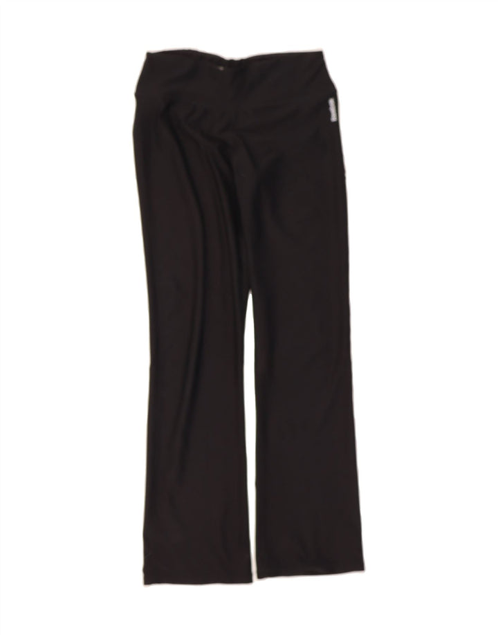 REEBOK Womens Graphic Tracksuit Trousers UK 14 Medium Black Polyester Vintage Reebok and Second-Hand Reebok from Messina Hembry 