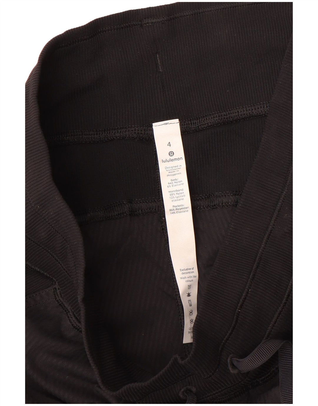 Lululemon Damen-Trainingshose, Jogginghose, Größe S, Schwarz, Nylon