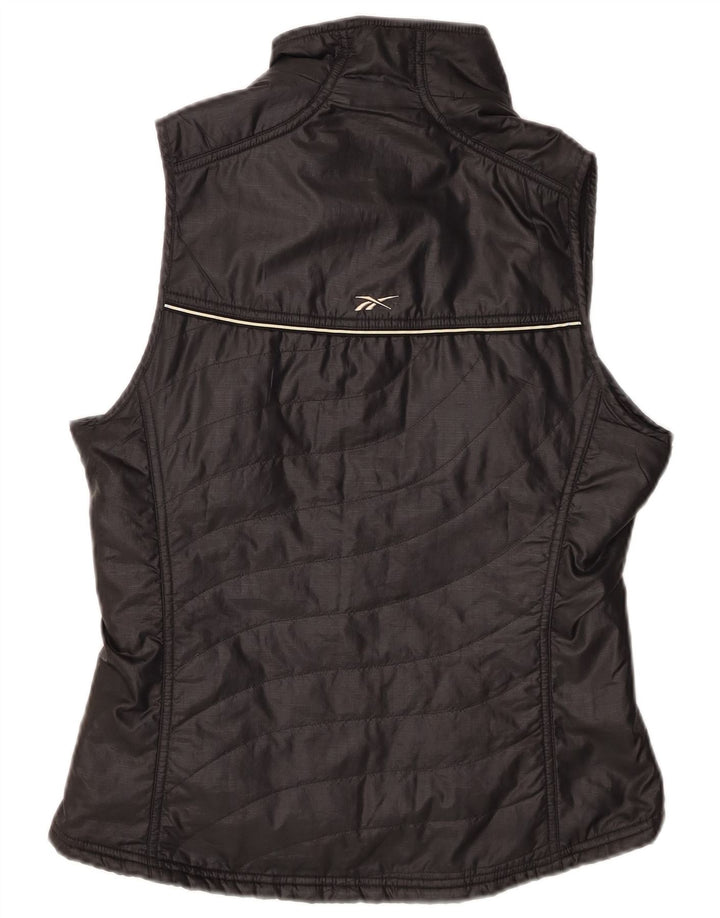 Reebok Damen Wattierte Weste UK 14 Medium Schwarz