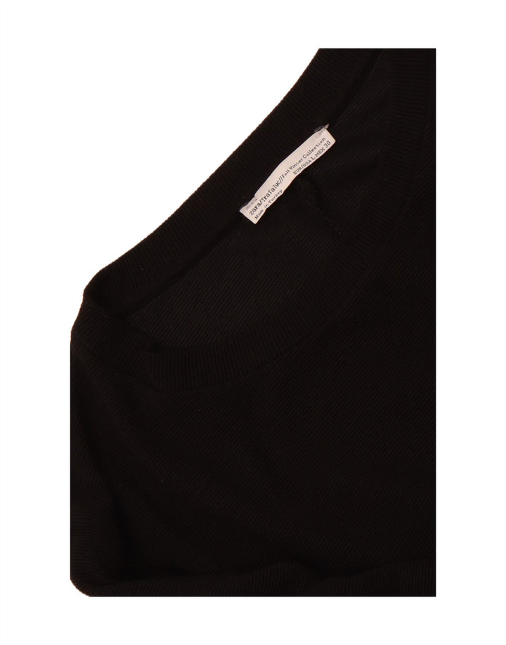 Zara Damen Etuikleid mit 3/4-Ärmeln, Gr. 14, Schwarz