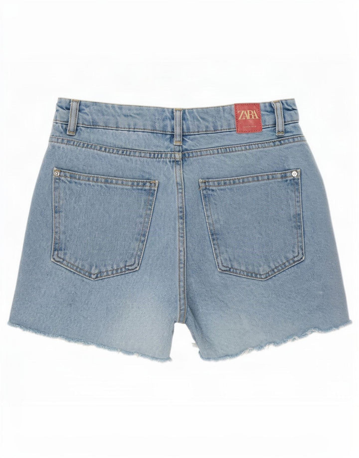 Zara Damen Jeansshorts Small W26 Blau