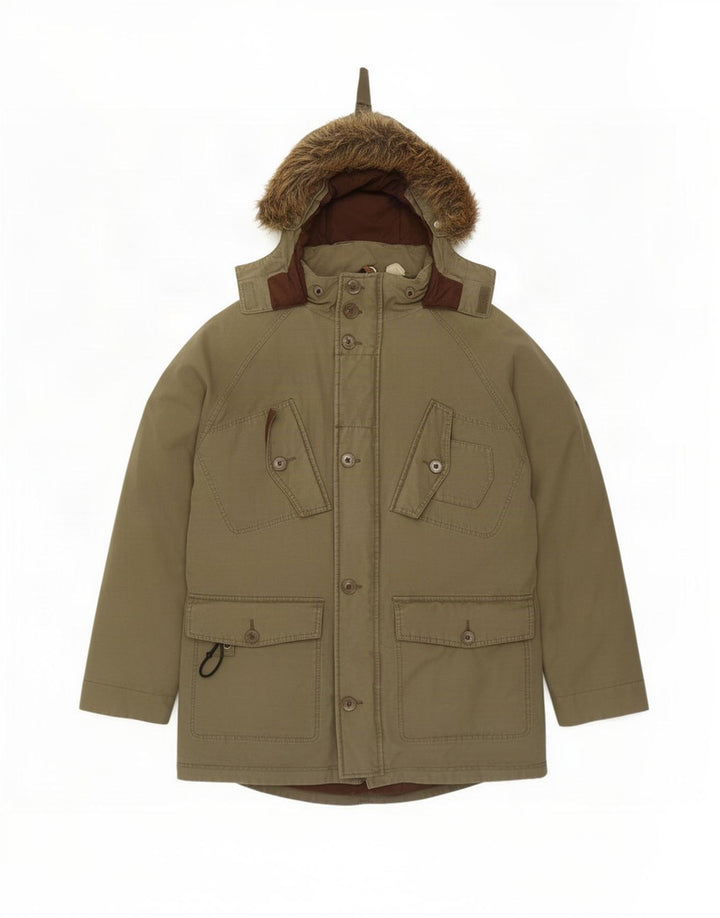 Timberland Herren-Parka mit Kapuze, UK 38, mittleres Khaki