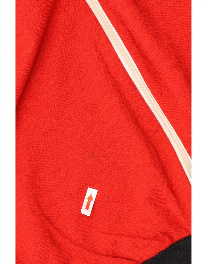 Apart Herren-Trainingsanzug-Oberjacke IT 48 Mittelroter Farbblock
