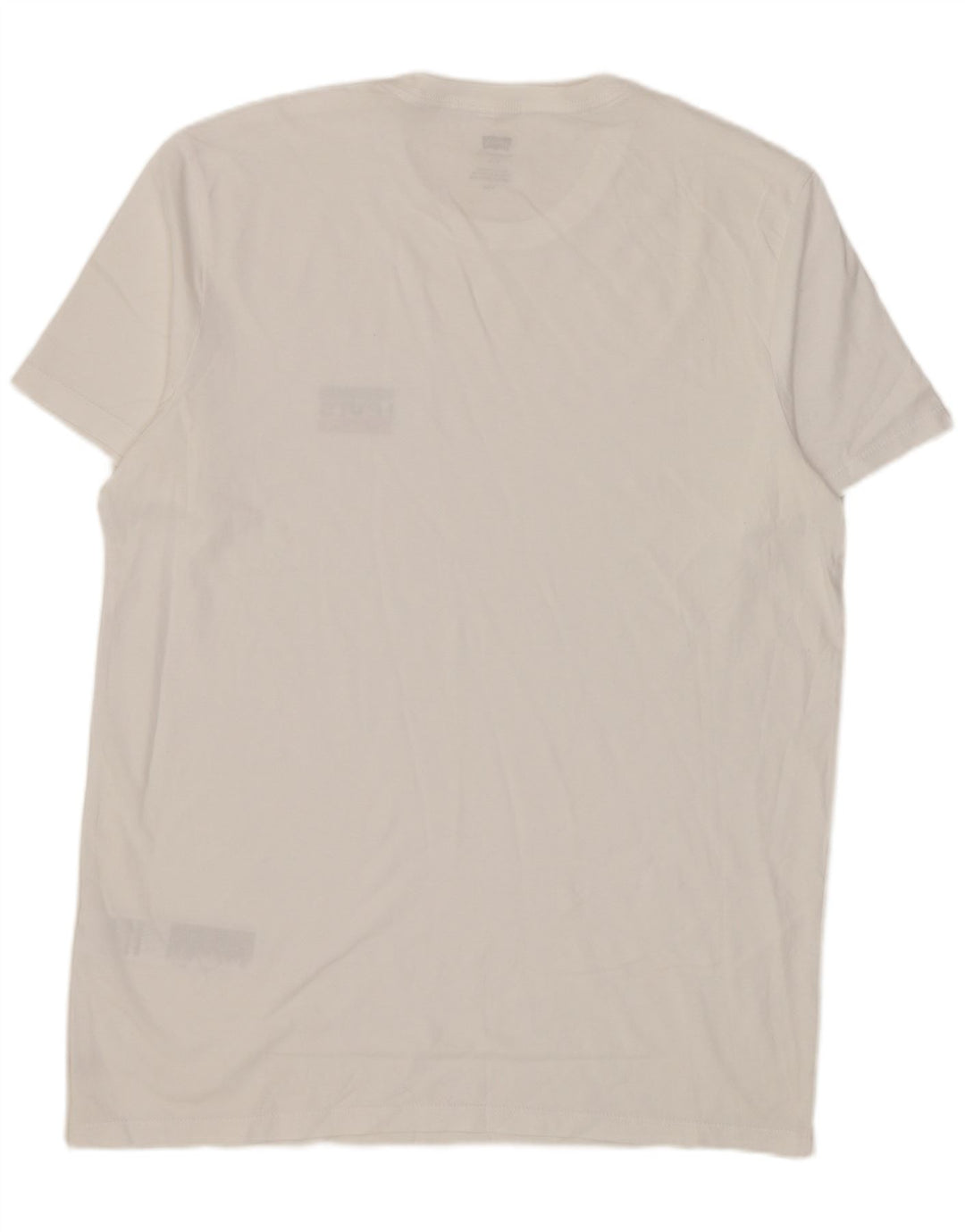Levi's Herren Slim T-Shirt Top Large Weiß Baumwolle