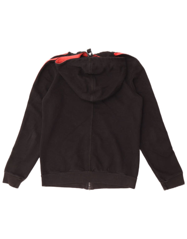 Adidas Damen Zip Hoodie Pullover UK 10 Small Schwarz