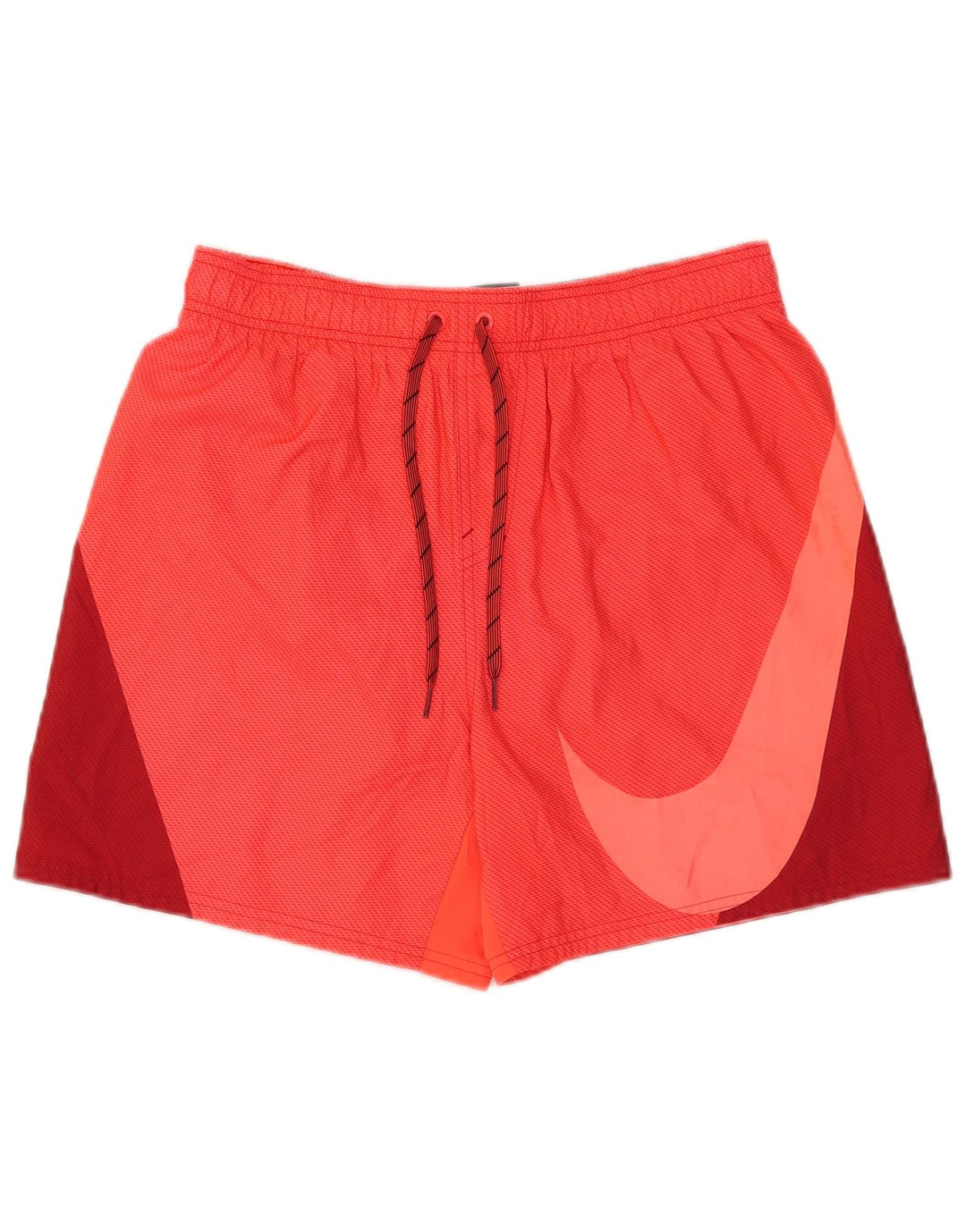 Nike Herren-Badeshorts mit Grafik, Mittelrotes Farbblock-Polyester
