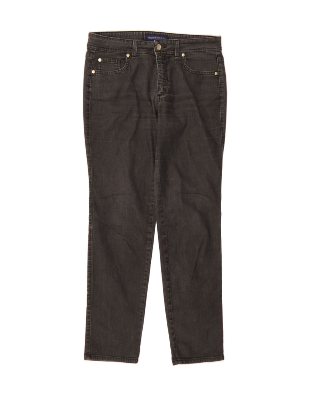 TRUSSARDI Womens Slim Jeans W29 L29 Black Vintage Trussardi and Second-Hand Trussardi from Messina Hembry 