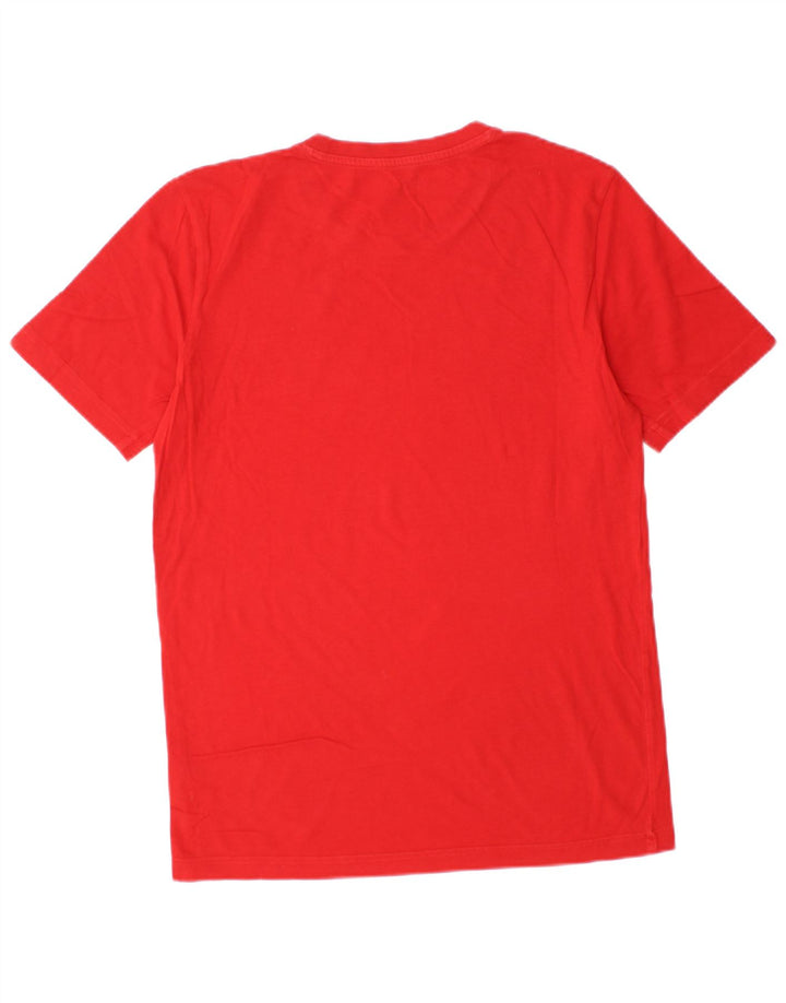 Puma Herren Grafik T-Shirt Top Small Rot Baumwolle