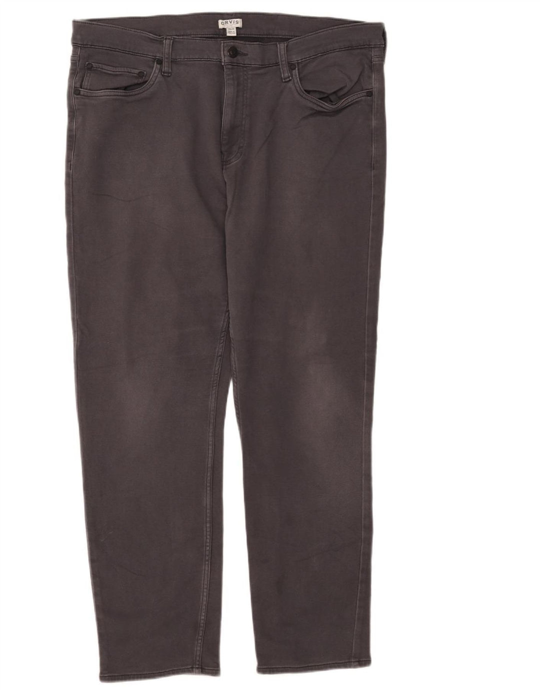 Orvis Herren Slim Jeans W38 L30 Graue Baumwolle