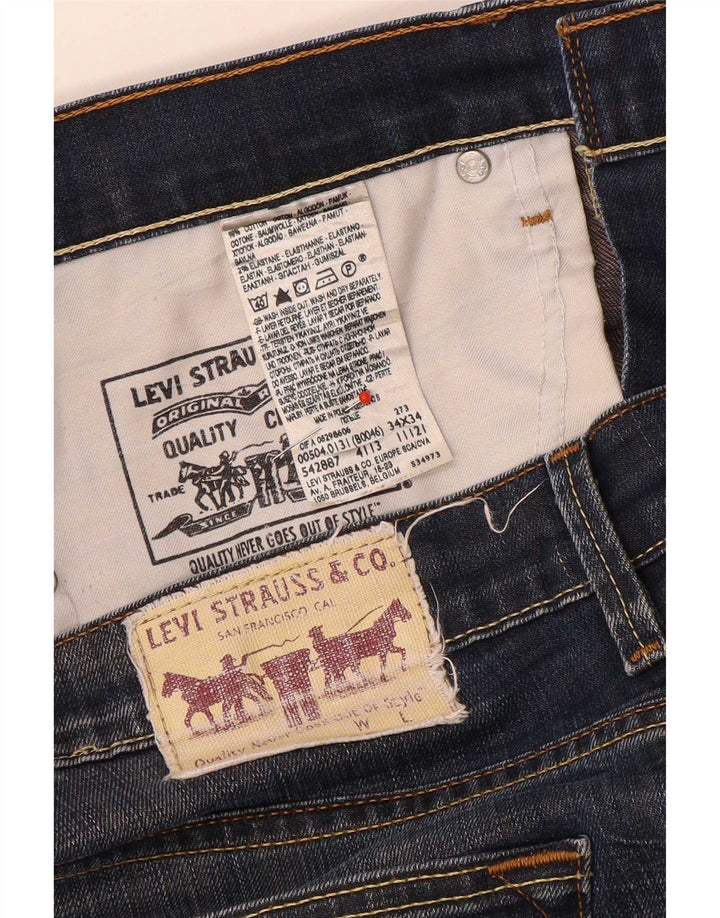 Levi's Herren Straight Jeans W34 L29 Blaue Baumwolle