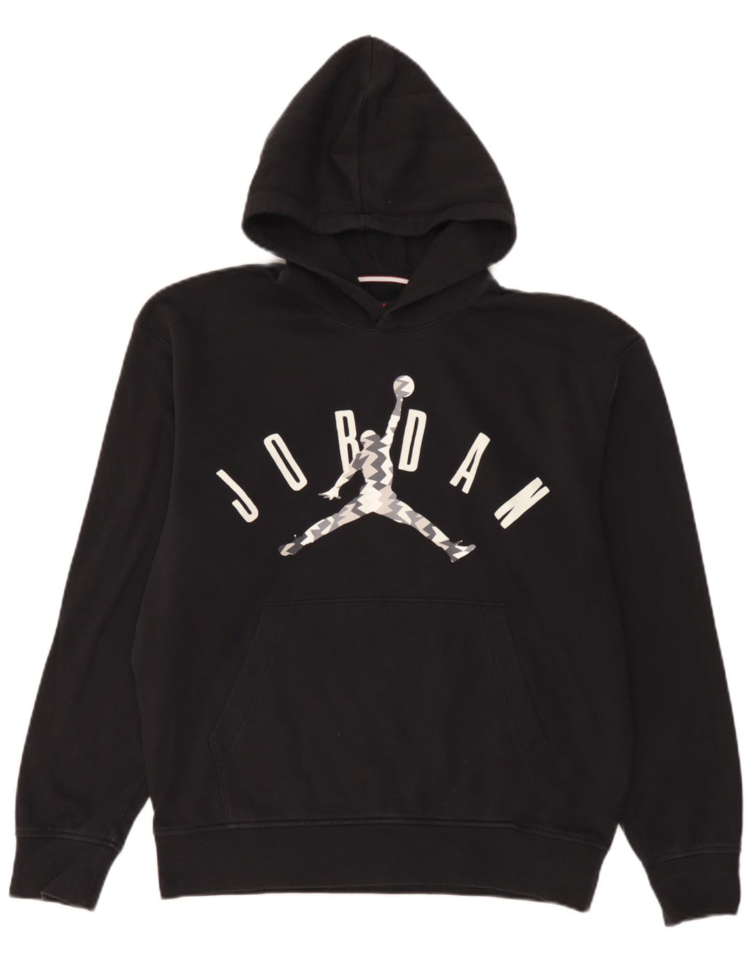 Jordan Herren-Kapuzenpullover mit Grafik, mittelschwarz, Baumwolle