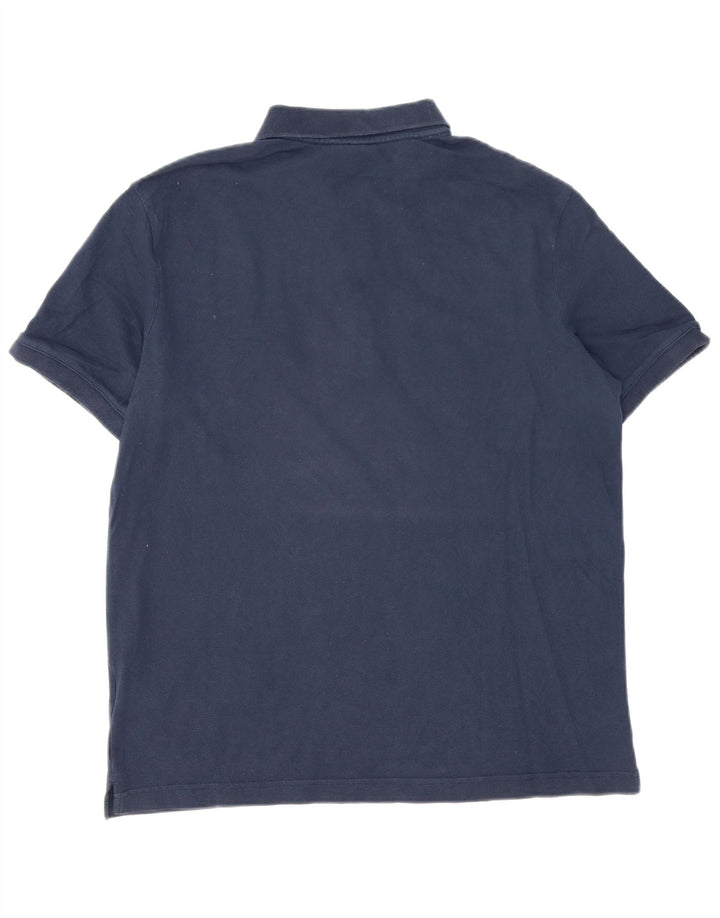 CALVIN KLEIN Mens Polo Shirt Large Navy Blue Cotton Vintage Calvin Klein and Second-Hand Calvin Klein from Messina Hembry 