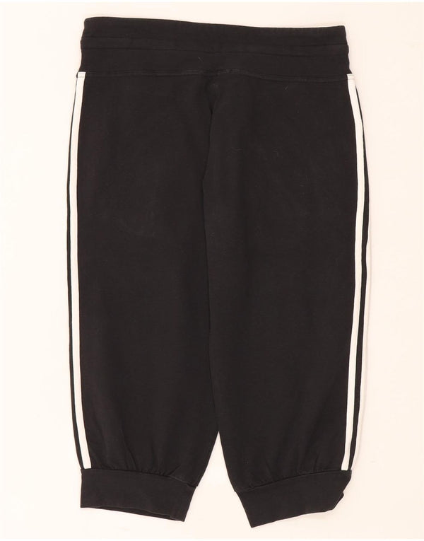 Adidas Damen Capri-Trainingshose, Jogginghose, UK 14, mittelschwarz, Baumwolle