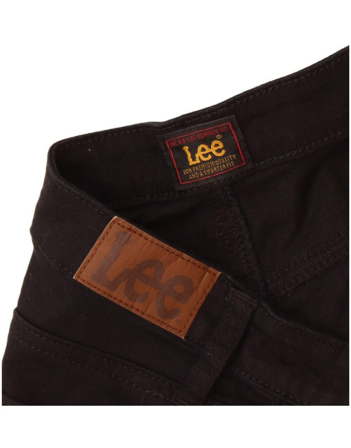 Lee Damen Jeansshorts US 12 Large W32 Schwarze Baumwolle