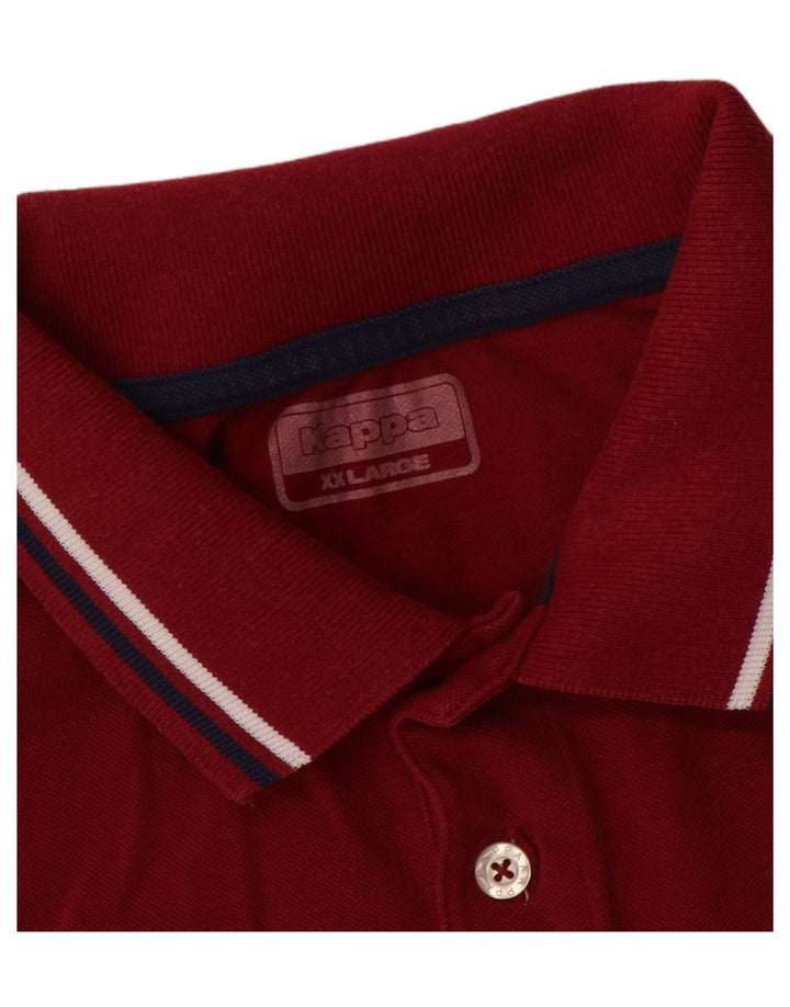 Kappa Herren Poloshirt 2XL Rot