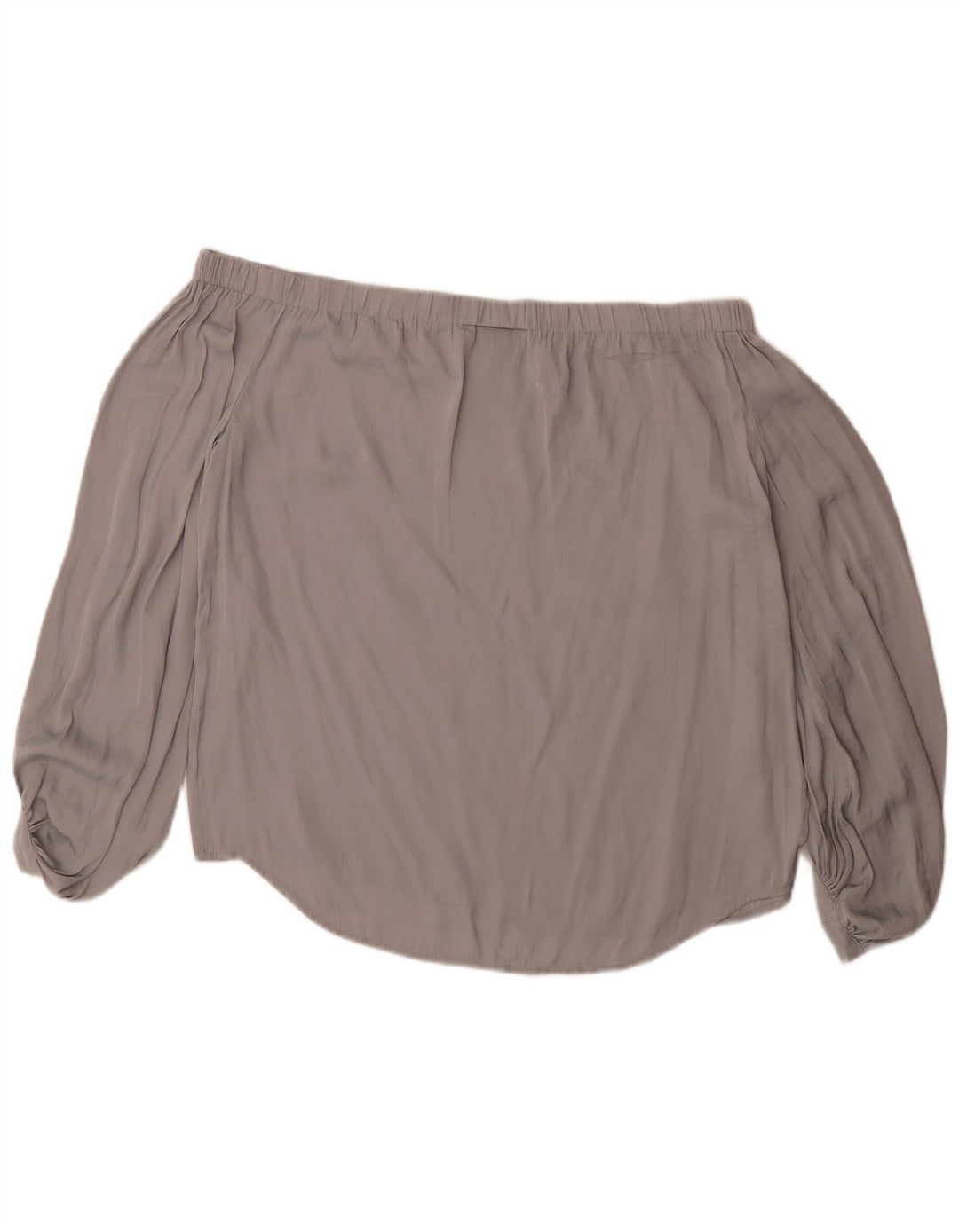 Mossimo schulterfreies Damenoberteil UK 14 Mittelgraues Polyester