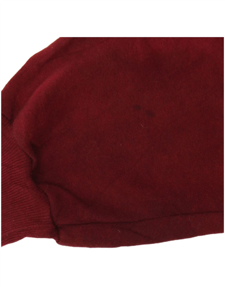 RUSSELL ATHLETIC Herren-Sweatshirt-Pullover aus mittlerer burgunderroter Batik-Baumwolle