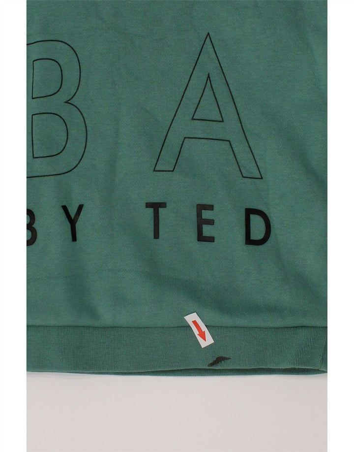 Ted Baker Jungen-Sweatshirt mit Grafik, 2–3 Jahre, grüne Baumwolle