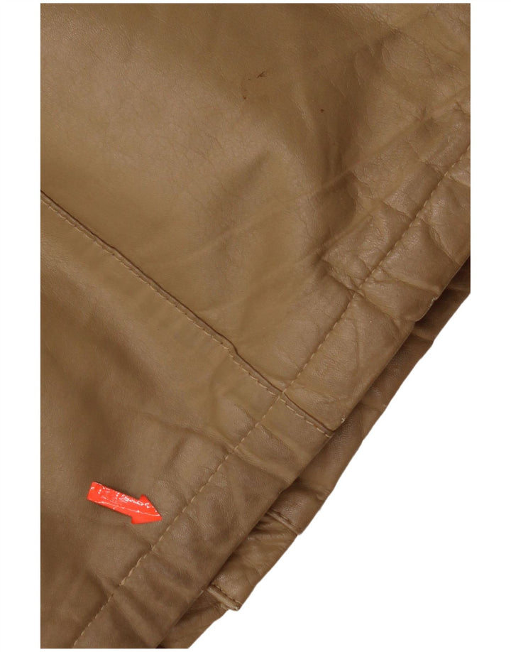 Vintage Herren Lederjacke IT 48 Medium Beige Leder