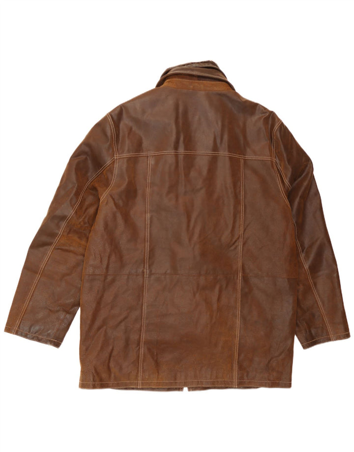 Rino & Pelle Herren Lederjacke IT 54 2XL Braunes Leder
