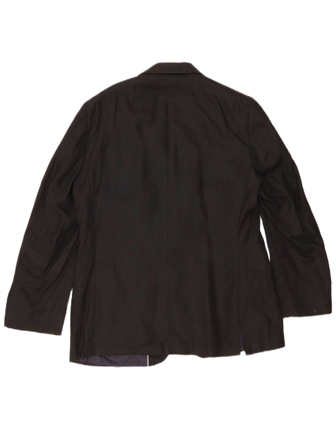 Marks & Spencer Herren-Blazer mit 2 Knöpfen, UK 38, Mittelschwarz, Leinen