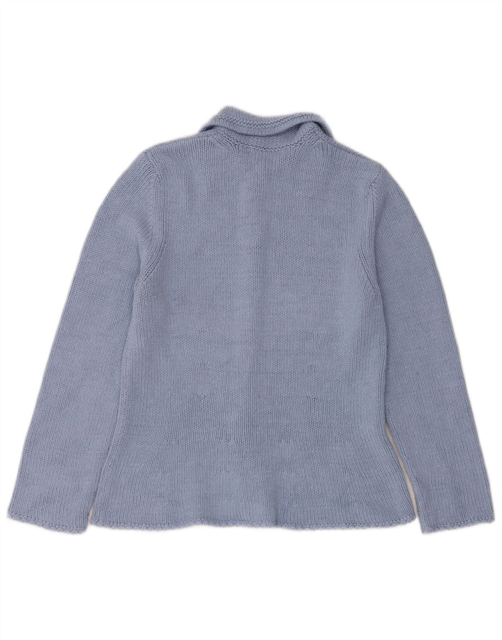 Boden Damen-Cardigan-Pullover UK 14 Mittelblaue Seide