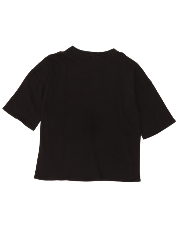 Zara Herren T-Shirt Top Small Schwarz Baumwolle