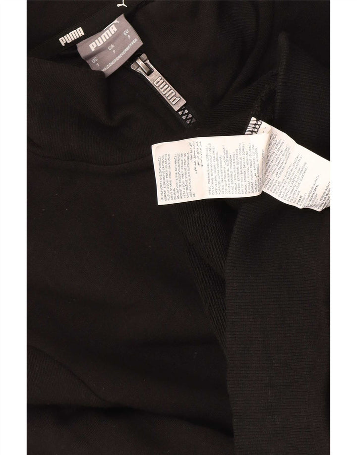 Puma Herren-Trainingsanzug-Oberteil, Jacke, Größe S, schwarze Baumwolle