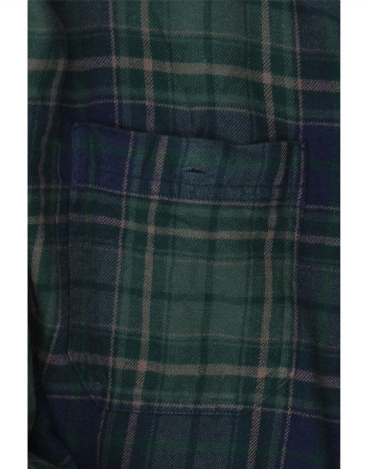 James Pringle Herren-Flanellhemd 2XL, grün kariert, Baumwolle