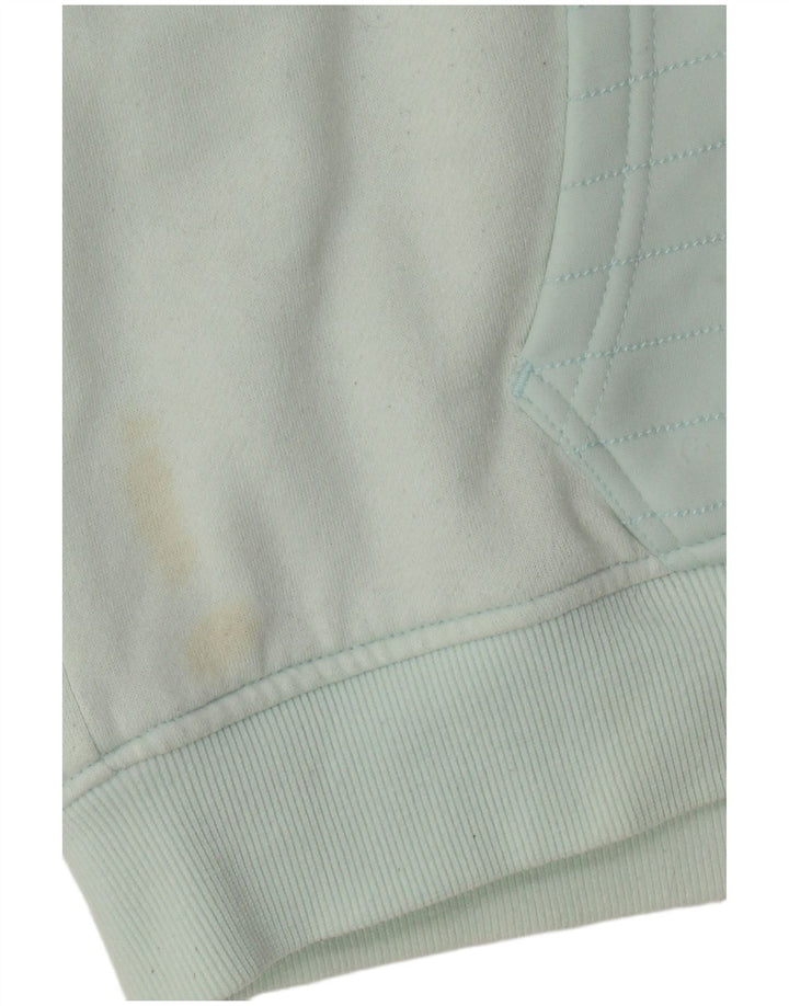 VOLCOM Damen-Kapuzenpullover mit Reißverschluss, UK 12, mittelgrüne Baumwolle