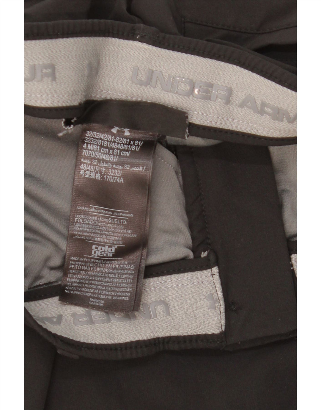 Under Armour Damen Cold Gear Slim Chino Hose W30 L30 Schwarz Polyester